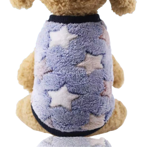 Warm Sleeveless Faux-Fur Pet Coat