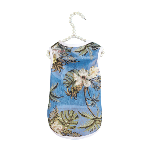 Hawaiian Print Cat Shirt