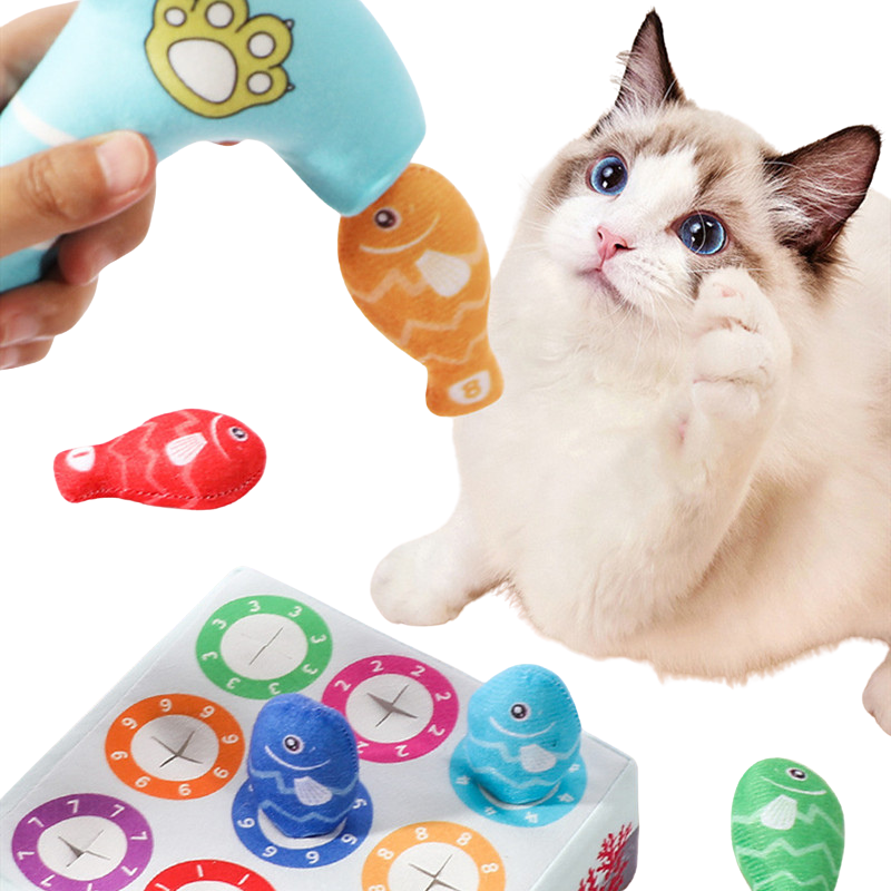 Plush Fish Cat Toy