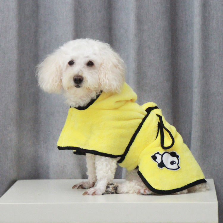 Coral Fleece Absorbent Pet Bathrobe