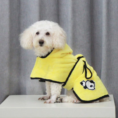 Coral Fleece Absorbent Pet Bathrobe