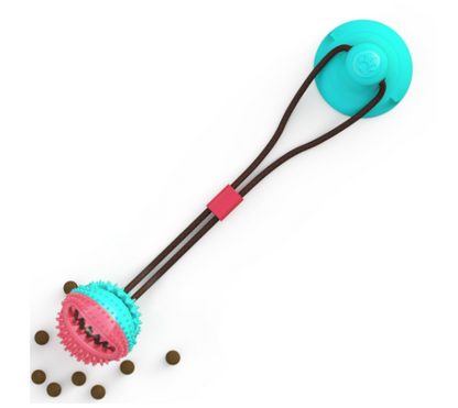 Suction-Cup Tug Ball — Dental Chew Toy for Dogs