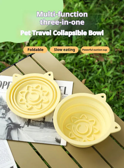 3-in-1 Collapsible Travel Bowl for Dogs
