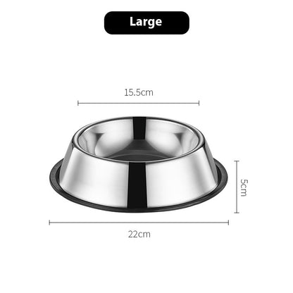 Non-Slip Stainless Steel Dog Bowl