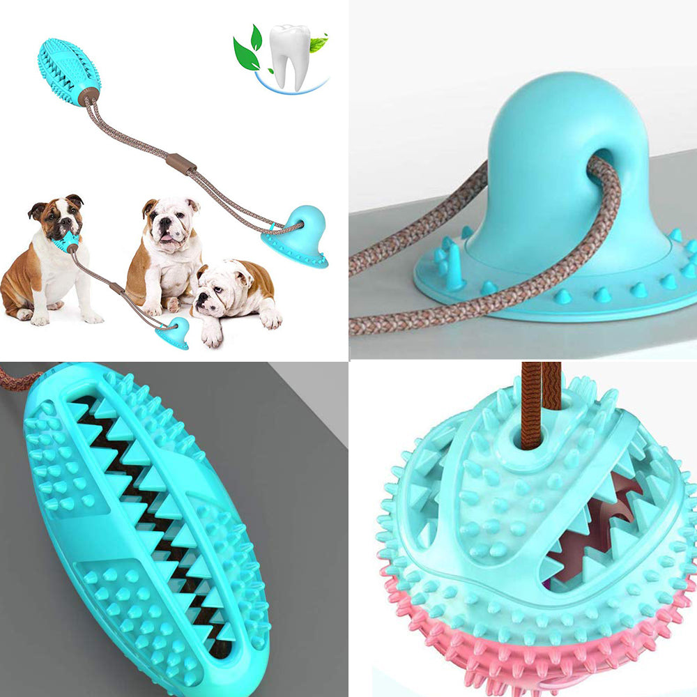 Suction-Cup Tug Ball — Dental Chew Toy for Dogs