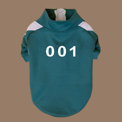 Cozy Number Print Pet Sweater