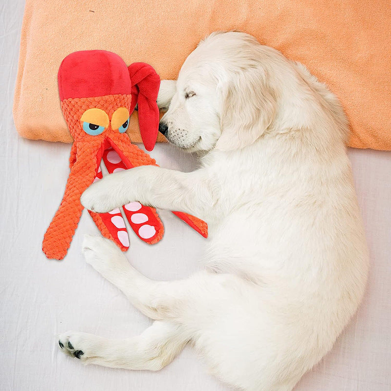 Octopus Plush Puzzle Dog Toy