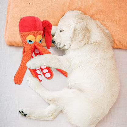 Octopus Plush Puzzle Dog Toy