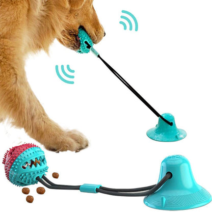 Suction-Cup Tug Ball — Dental Chew Toy for Dogs