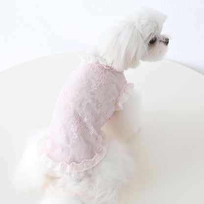 Lace Anti-Lint Pet Vest for Dogs & Cats