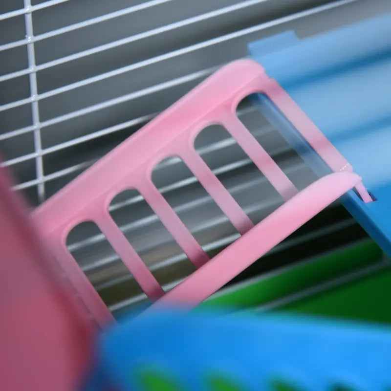 5-Tier Small Animal Cage with Exercise Wheel — Ships from USA
