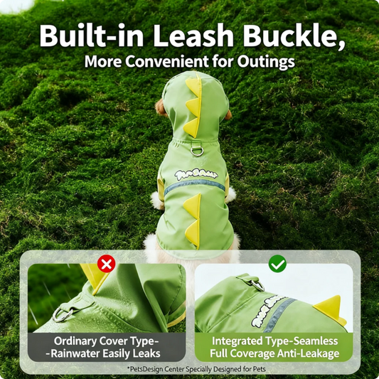 Waterproof Hooded Raincoat for Dogs