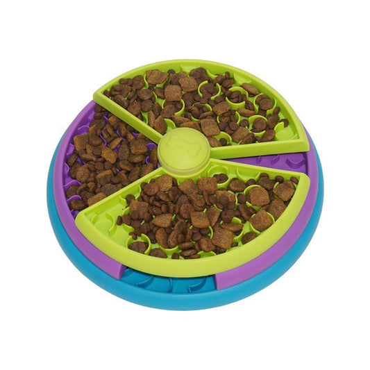 Anti-Choke Rotating Puzzle Feeder Bowl