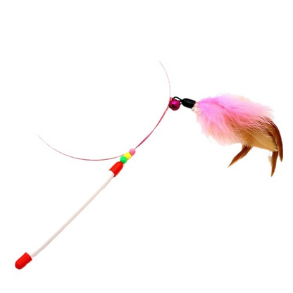 Feather Teaser Wand Cat Toy