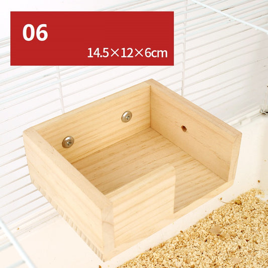 Natural Wood Fence Chew Toy for Hamsters & Small Pets